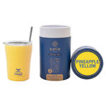 ΘΕΡΜΟΣ COFFEE MUG SAVE THE AEGEAN 350ml PINEAPPLE YELLOW