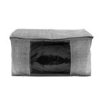 ΘΗΚΗ ΑΠΟΘΗΚΕΥΣΗΣ GREY NON WOVEN ΥΦΑΣΜΑΤΙΝΗ ΜΕ ΔΙΠΛΟ ΦΕΡΜΟΥΑΡ 60x45x30cm