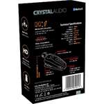 CRYSTAL AUDIO R1-K BLACK BLUETOOTH RETRACTABLE EARPHONES