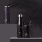 ΘΕΡΜΟΣ TRAVEL FLASK SAVE THE AEGEAN 500ml PENTELICA BLACK