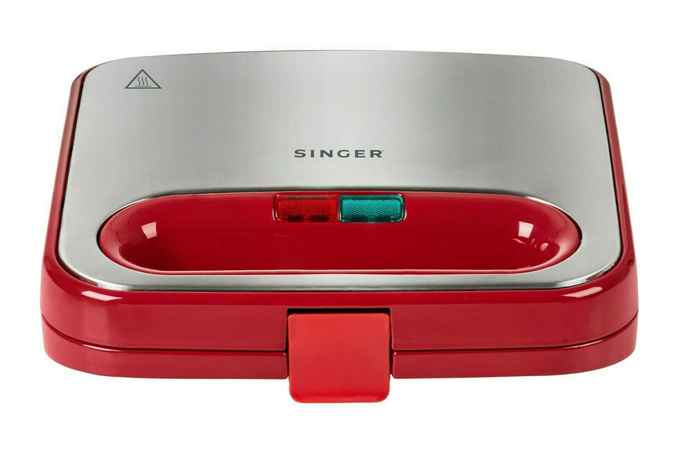 Singer SM-7510 Τοστιέρα για 2 Τοστ 750W Κόκκινη