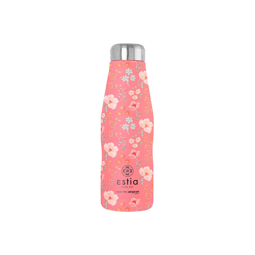 ΘΕΡΜΟΣ TRAVEL FLASK SAVE THE AEGEAN 500ml BOUQUET CORAL
