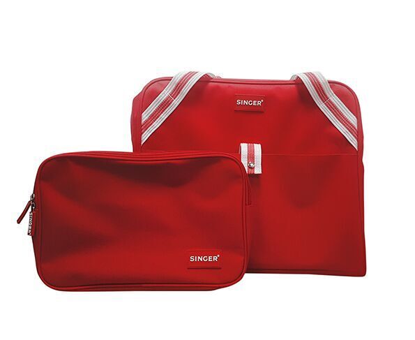 Τσάντα μεταφοράς κόκκινη με λευκό 120021