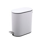 ΧΑΡΤΟΔΟΧΕΙΟ ΜΠΑΝΙΟΥ SOFT CLOSE SLIM OVAL 5lt ΜΑΤ ΛΕΥΚΟ