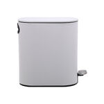 ΧΑΡΤΟΔΟΧΕΙΟ ΜΠΑΝΙΟΥ SOFT CLOSE SLIM OVAL 5lt ΜΑΤ ΛΕΥΚΟ