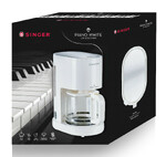 Singer Καφετιέρα Φίλτρου 1000W Λευκή