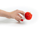 Βραχιόλι pincushion, κόκκινο
